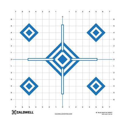 Caldwell Paper Target 16" Sight In Blue 10/ct